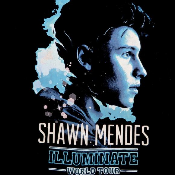 Shawn Mendes Illuminate World Tour Black Short Sleeve Top - Picture 3 of 6